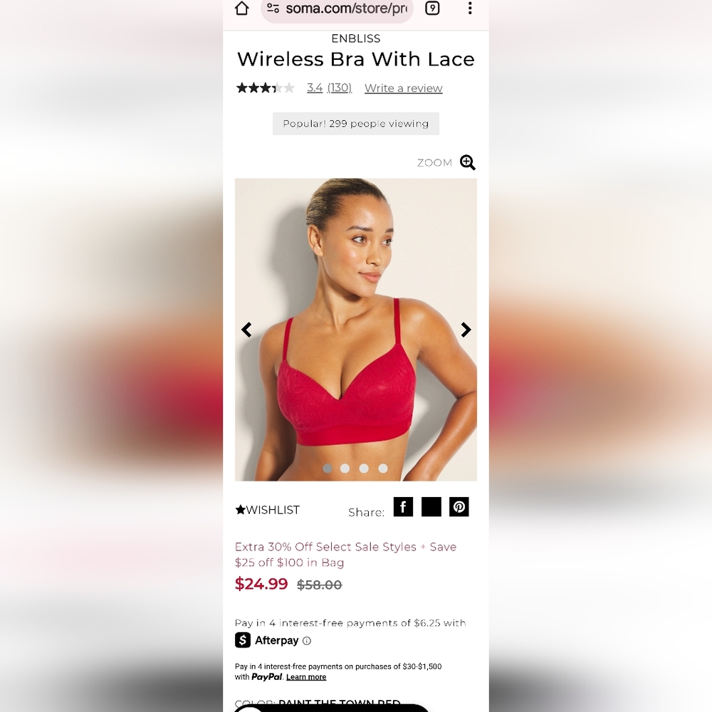 White House Black Market Bralette